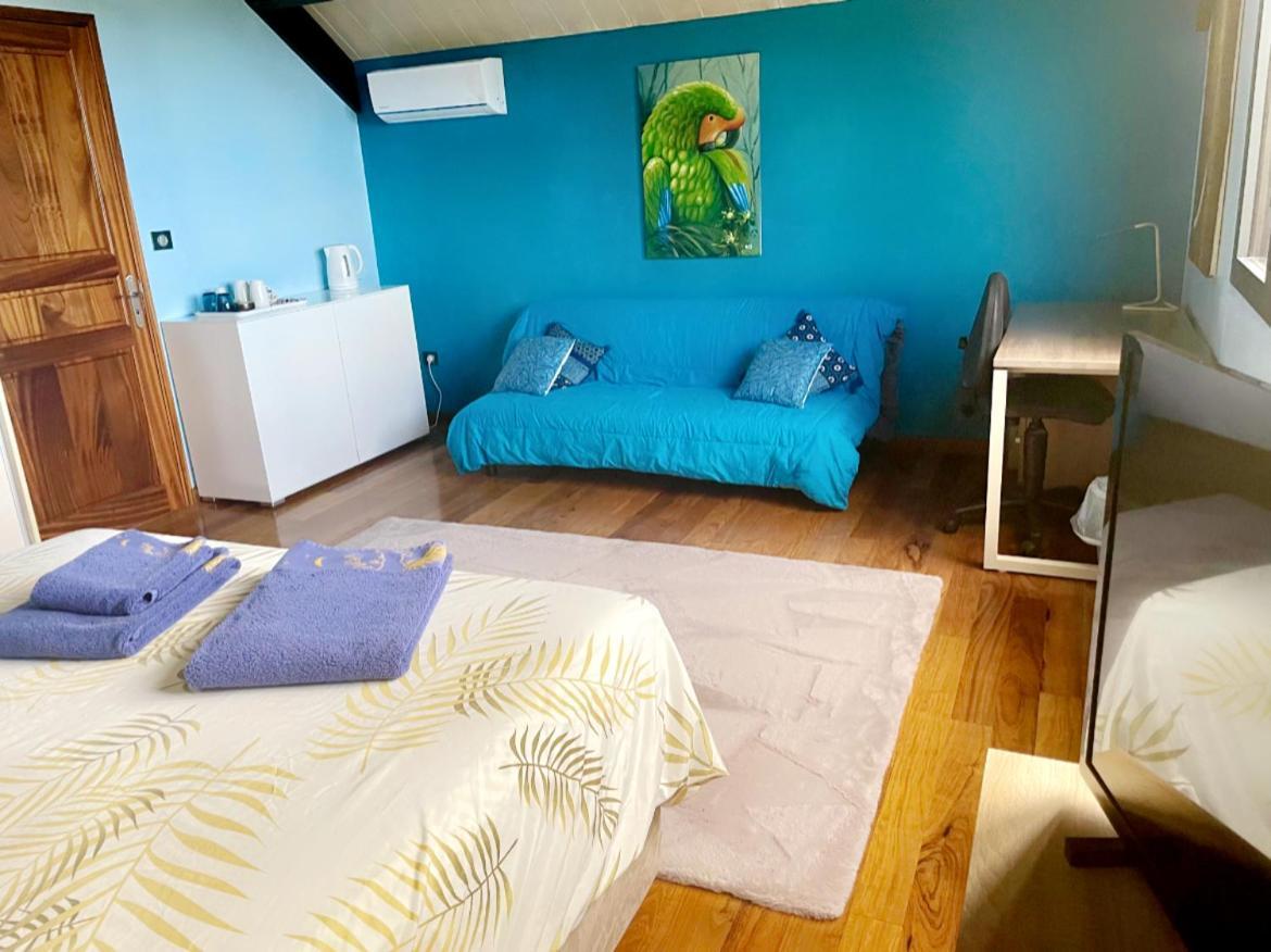 Chambre "Bleu Ocean" Villa Hermes Saint Pierre Buitenkant foto